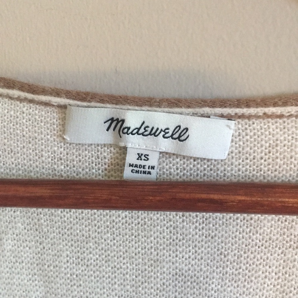 Madewell color block wool Alpaca sweater size XS - Picture 4 of 5
